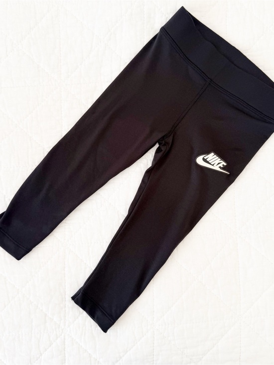 Nike Other - 3T Nike Kids Black Leggings White Swoosh